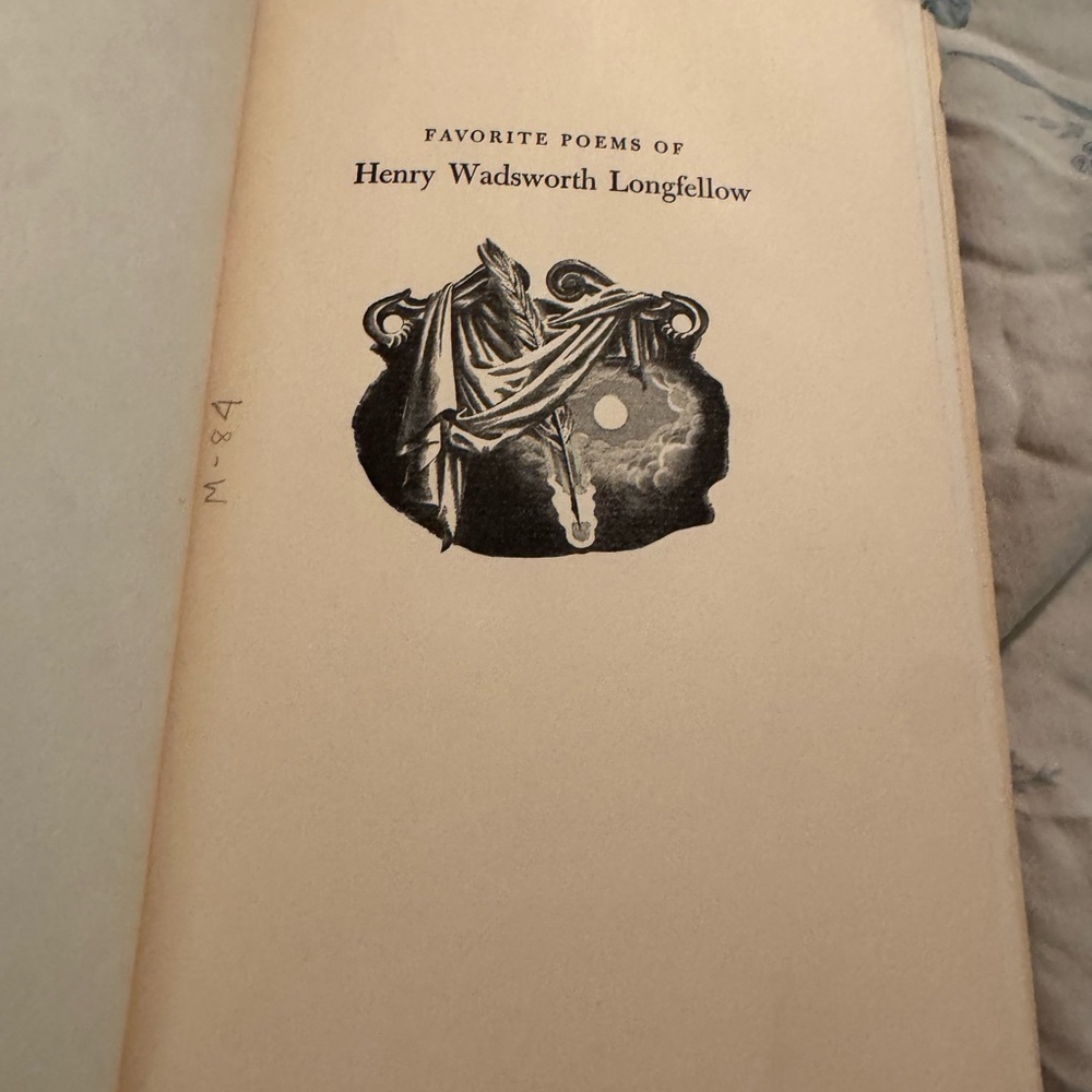 VINTAGE Classic Books HardBack Bound Favorite Poems Henry Wadsworth Longfellow - Picture 13 of 15